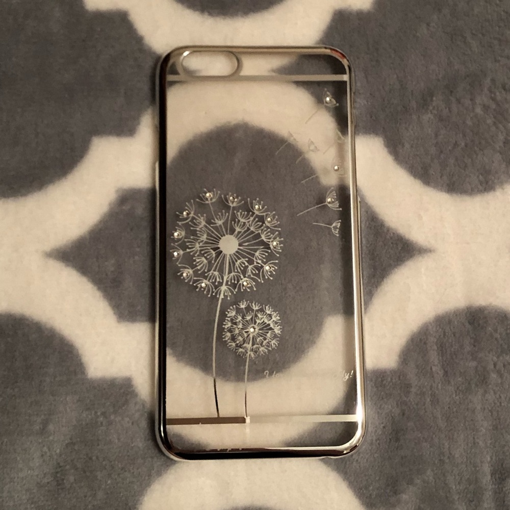 Clear Hardshell iPhone 6/6s case with Dandellions